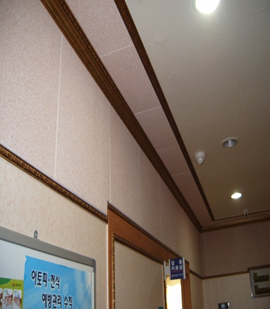 라파보드 시공 사례 — 한림 요양병원(군포) 복도 천정
